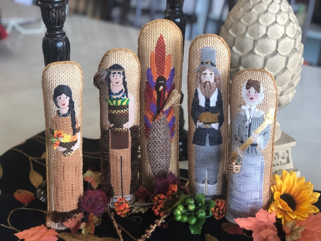 Under the Rainbow Thanksgiving Family Set and Individual Canvases
