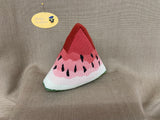 Ann's #6 Watermelon Gusseted Triangle 8" high