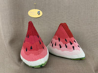 Ann's #7 Watermelon Three Sided Wedge - 9" high