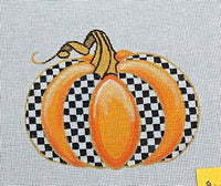 Black & White Check Pumpkin