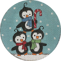 Penguins in Snow Ornament