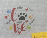 Love Cat Paw Round