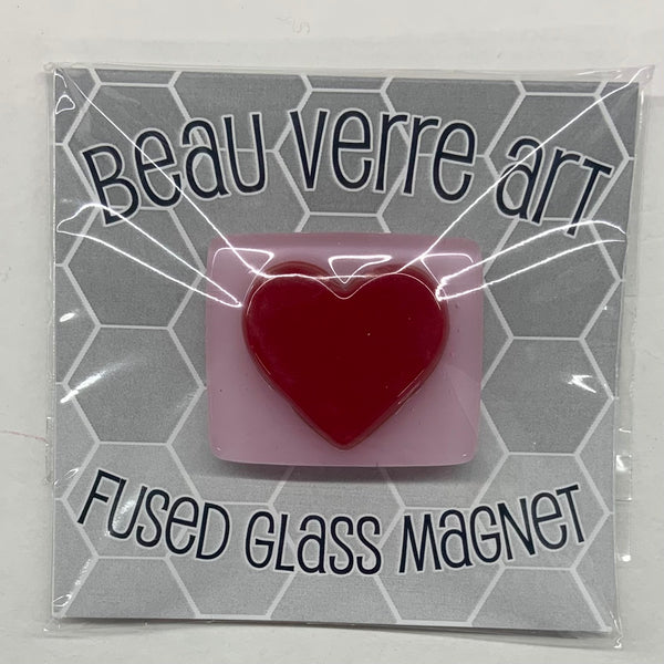 Red Heart with Pink Background Needle Minder