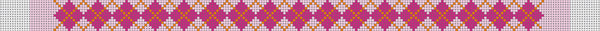 Pink and Orange Argyle Croakie