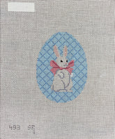 White Rabbit w/Bow Egg