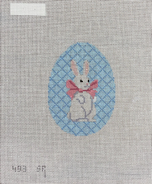 White Rabbit w/Bow Egg