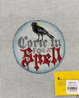 Come In For a Spell 4" Round with Crow