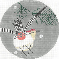 Red Bellied Woodpecker 5" Round