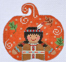 Native American Girl Pumpkin