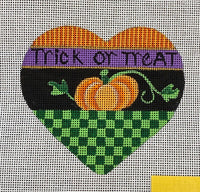 Trick or Treat Checkered Heart