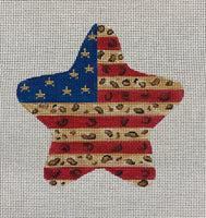 Leopard Stars & Stripe July Star