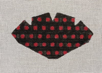 Strawberry - Black w/red polka dot strawberry
